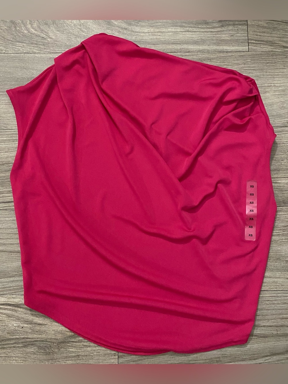Ralph Lauren One-Shoulder Tank Top - Fuchsia